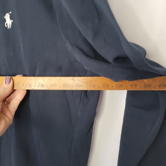 Polo Ralph Lauren- Men's Navy blue long sleeve 1/4 zip pull over- size XL - Picture 3 of 7